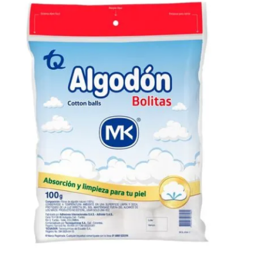 algodón mk pomos x 100 gr