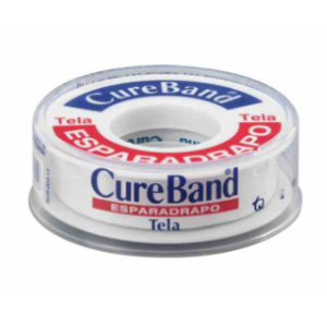 esparadrapo tela cureband 1/2 x 5 yardas