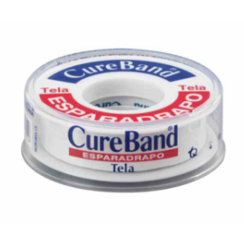 esparadrapo tela cureband 1/2 x 5 yardas