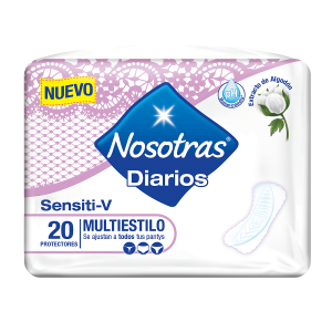 Nosotras Diarios Sensiti-v Multiestilo Paquete X 20 Protectores 