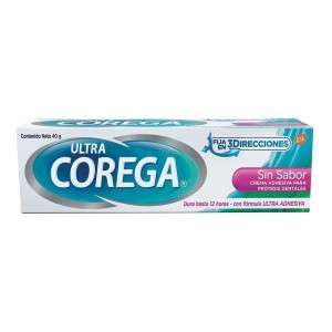 Corega crema ultra sin sabor 3D Tubo 40 Gramos