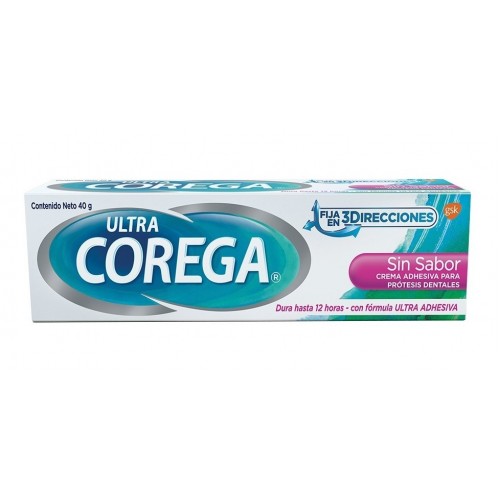Corega crema ultra sin sabor 3D Tubo 40 Gramos