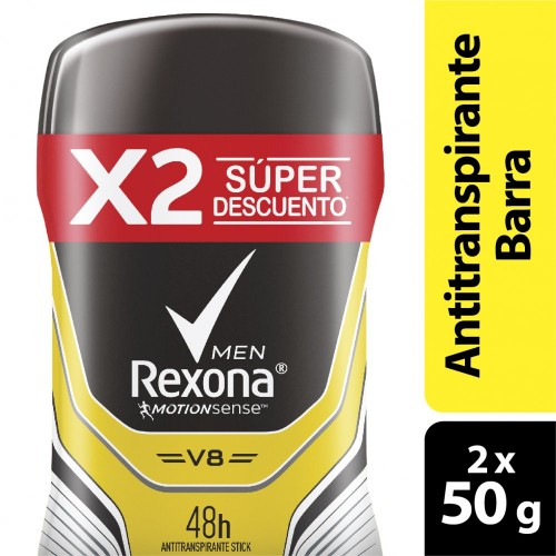 Rexona desodorante Men barra Oferta 2 Unidades (50gr C/U)