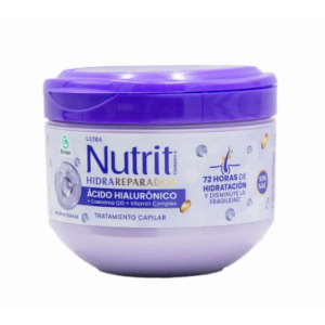 Nutrit Hidra reparador ácido hialurónico Tratamiento capilar Pote X 300 Ml 