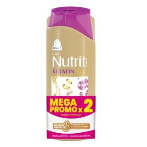 nutrit oferta shampoo keratin-max 600 ml + acondicionador 550 ml