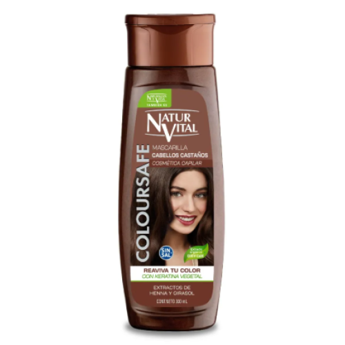 Mascarilla naturaleza y vida Cabellos castaños Frasco X 300 ml 
