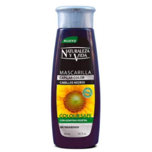 Mascarilla naturaleza y vida Cabellos negros Frasco X 300 ml 