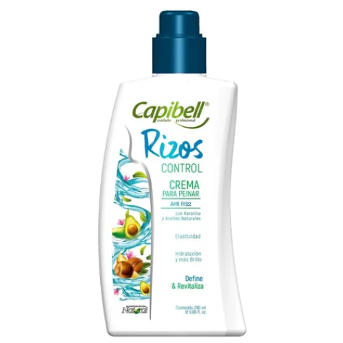 capibell crema para peinar rizos control frasco X 290 ml