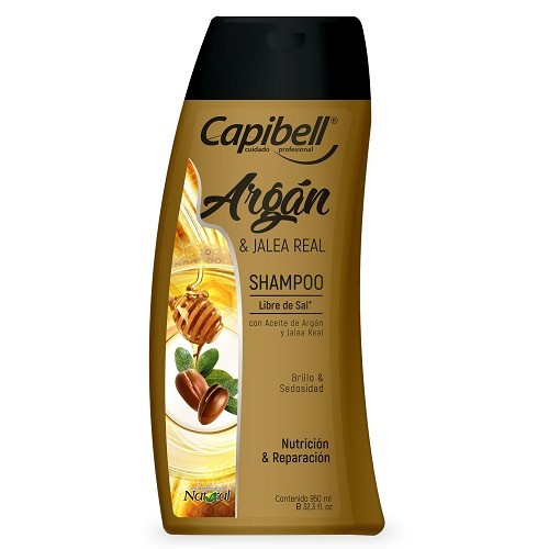 Capibell Shampoo Argán Y Jalea real Frasco X 950 Ml