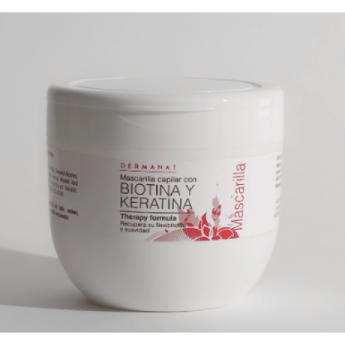 Mascarilla Capilar Dermanat Biotina y Keratina Frasco X 300 Gramos