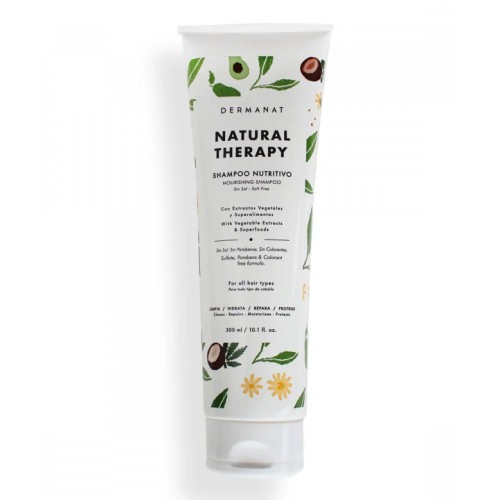 Dermanat shampoo Nutritivo natural therapy sin sal Tubo X 300 Ml 