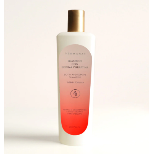 Shampoo Dermanat Biotina y Keratina Frasco X 400 Ml