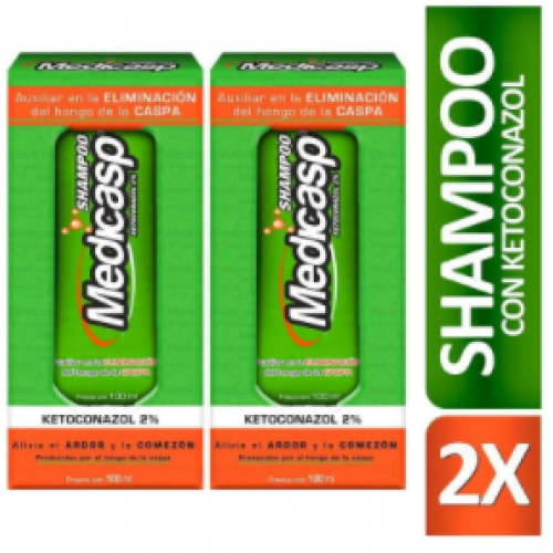 Medicaps Shampoo con Ketoconazol 2 Frascos X  100 Ml 