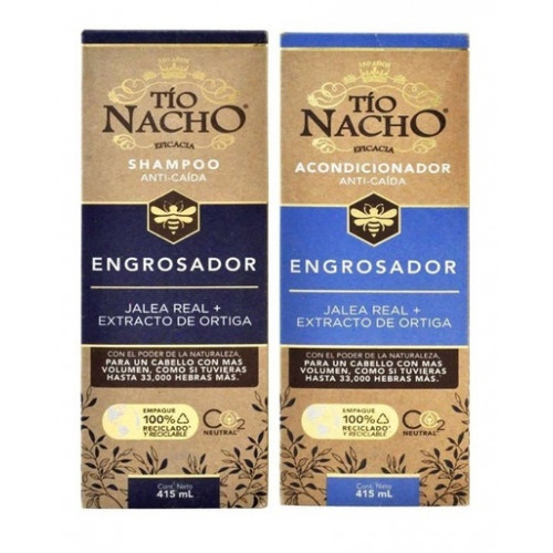 Tío Nacho Anti-caída Engrosador Acondicionador + Shampoo 2 Unidades X 415 ML c/u