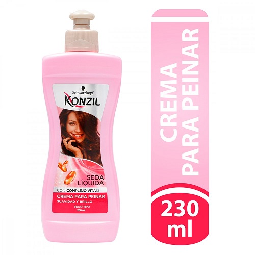 Konzil Crema para peinar seda liquida Frasco X 230 Ml 