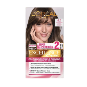 excellence kit # 6.1 rubio oscuro cenizo