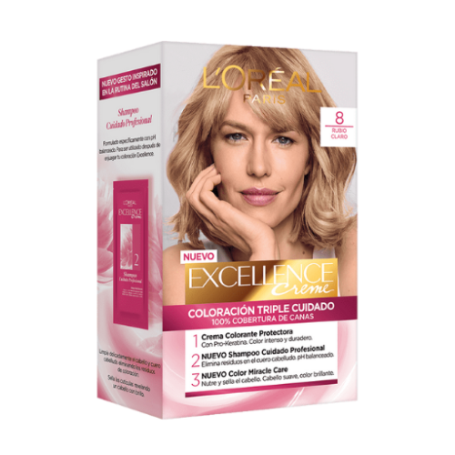 excellence tono # 8 rubio claro