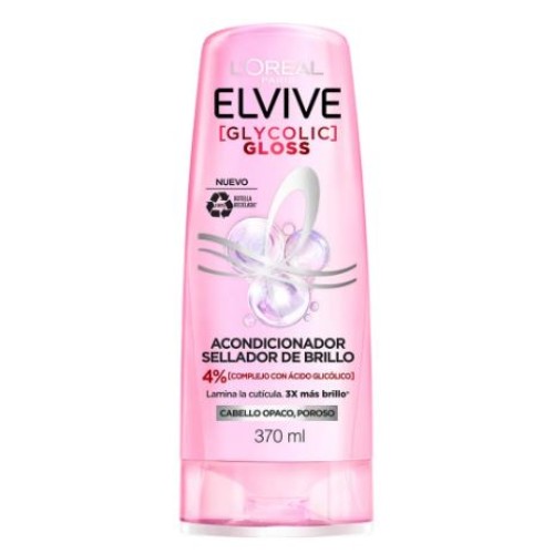 Elvive Gloss acondicionador sellador de brillo Frasco X 370 Ml 