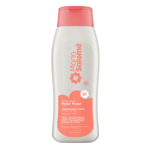 maría salomé shampoo capilar poder frutal hidratación y brillo Frasco X 400 Ml