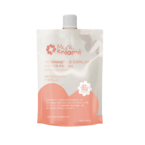 maría salomé Tratamiento capilar poder frutal hidratación y brillo doypack X 120 gr