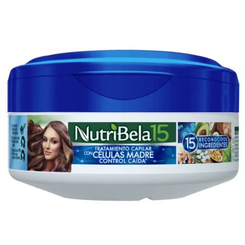Nutribela15 con células madre control caída Pote X 180 Ml   