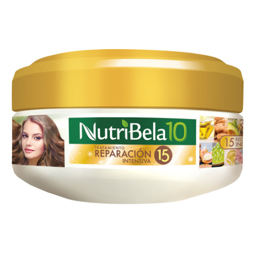 Nutribela15 Reparación intensiva 15 tratamiento capilar Pote X 180 Ml   