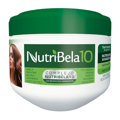 Nutribela-10 Tratamiento Nutrición Avanzada capilar Pote X 300 CC