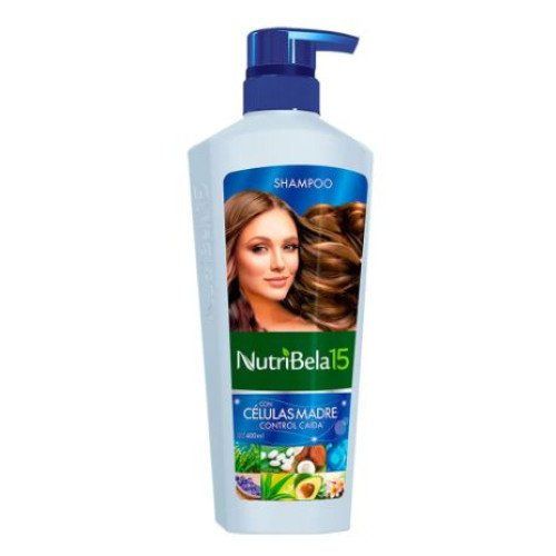 Shampoo Nutribela 15 con células madre Frasco X 400 Ml 