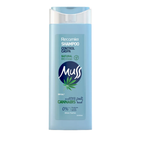 Shampoo Control caspa Extracto de semillas de Cannabis Frasco X 220 Ml 