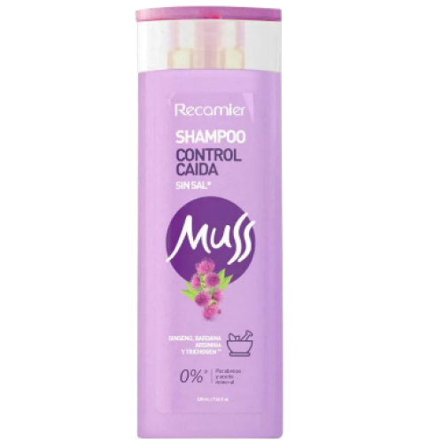 muss shampoo control caida x 220 ml
