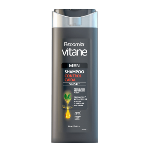vitane men shampoo control caida x 220 ml