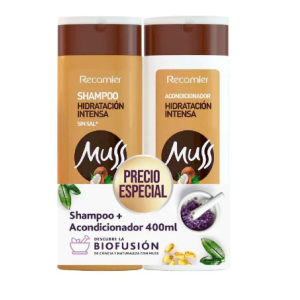muss shampoo + acondicionador hidratación x 400 ml
