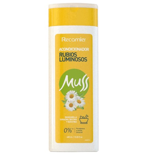 Muss Acondicionador Rubios Luminosos Frasco X 400 ML