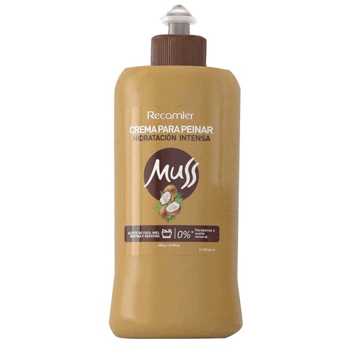 Muss Crema para Peinar Hidratación Intensa Frasco X 300 Gramos