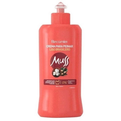 Muss Crema para Peinar Liso Brasilero Frasco X 300 Gramos