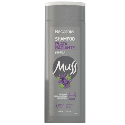Muss Shampoo Plata Radiante Sin Sal Frasco X 400 ML