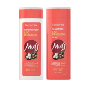 muss shampoo + acondicionador lisos x 400 ml