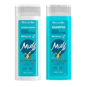 muss shampoo + acondicionador rizos x 400 ml