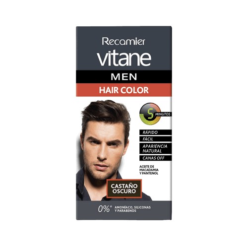 Vitane Men Tinte Color Castaño Oscuro Tubo X 25 gramos 