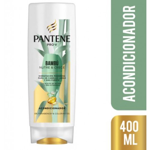 Pantene Pro-v Bambú Acondicionador Nutre y Crece Frasco X 400 Ml 