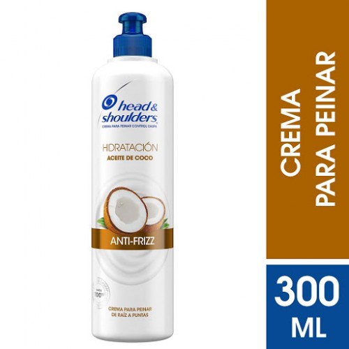 Head & Shoulders Crema para peinar Hidratación Anti frizz Frasco X 300 Ml 