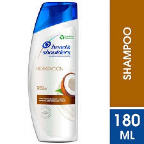Head & Shoulders Shampoo control caspa Hidratación Frasco X 180 Ml 