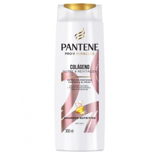 Pantene Colágeno nutre & revitaliza Shampoo Nutritivo Frasco X 300 Ml 