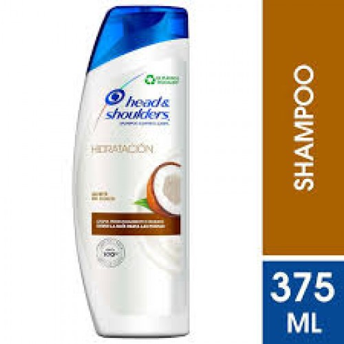 Head & Shoulders Shampoo Hidratación Frasco X 375 Ml 