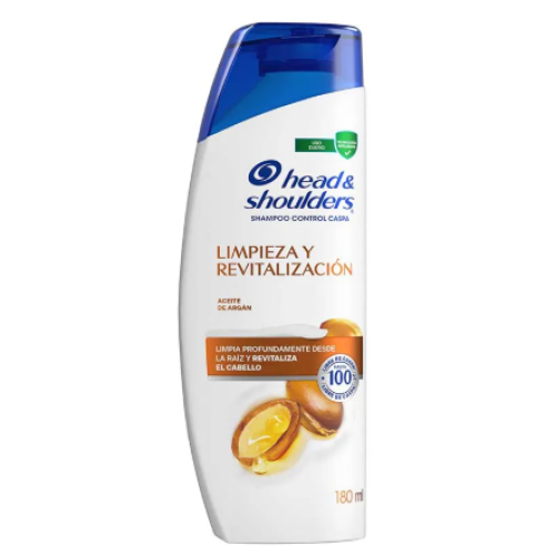 head & shoulders shampoo aceite de argan x 180 ml