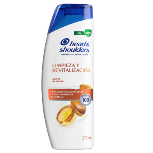 head & shoulders shampoo aceite argan x 375 ml