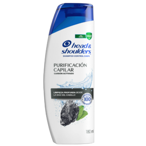 head & shoulders shampoo purificación capilar Frasco x 180 ml