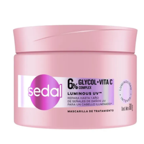 Sedal glycol-vita C 6% Complex mascarilla de tratamiento Pote X 300 Gramos