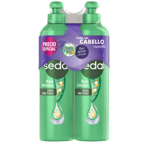 Sedal crema para peinar rizos definidos oferta X 2 Unidades (300 Ml C/U)