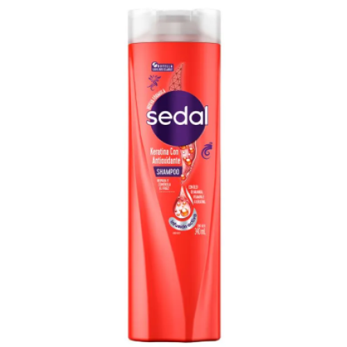 Sedal Shampoo Keratina Con Antioxidantes Frasco X 340 mililitros